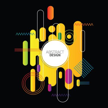 Soyut Modern şekil tasarım arka plan