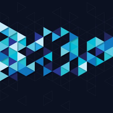 Geometrik arka plan poligonal üçgen ile