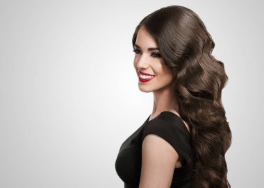 genç güzel kadın, glamour portre