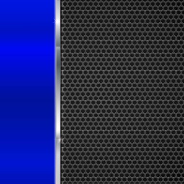 Parlak kırmızı metal ve siyah örgü şeridi ile arka plan.