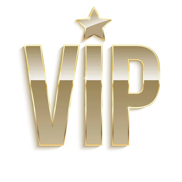 Seçkin, glitter etiketle VIP altın sembolü. — Stok Vektör