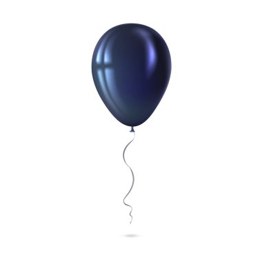Beyaz arka plan üzerinde izole balon uçan şişme hava.