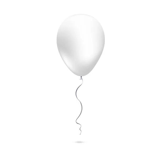 Ballon gonflable volant isolé sur fond blanc . — Image vectorielle