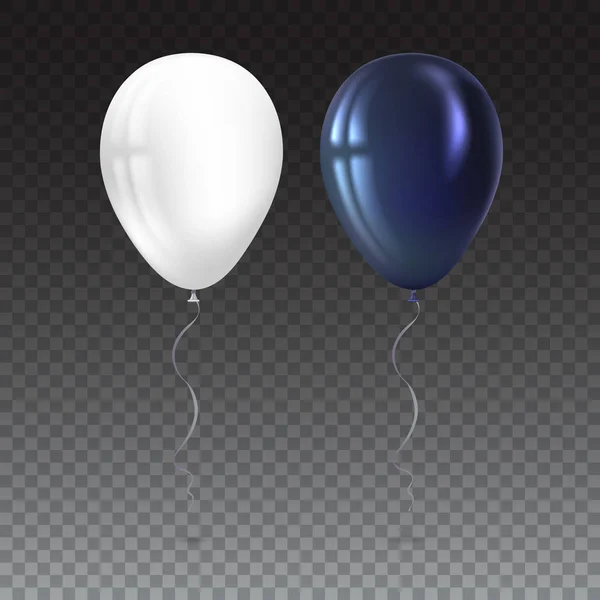 Balão voador de ar inflável isolado no fundo branco . — Vetor de Stock
