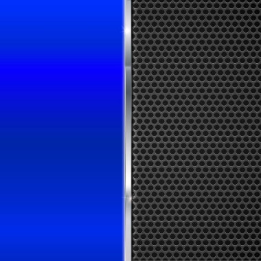 Parlak kırmızı metal ve siyah örgü şeridi ile arka plan.