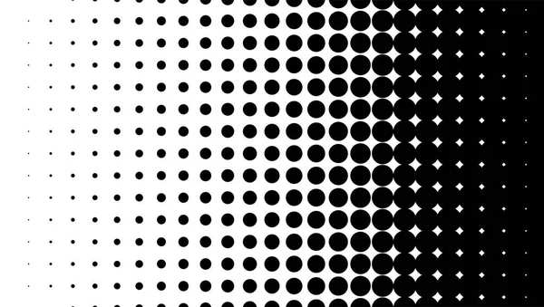 Halftone pattern background, round spot shapes, vintage or retro graphic — Stock Vector