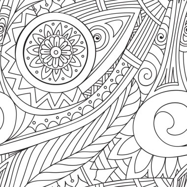 Çizim doddle seamless modeli
