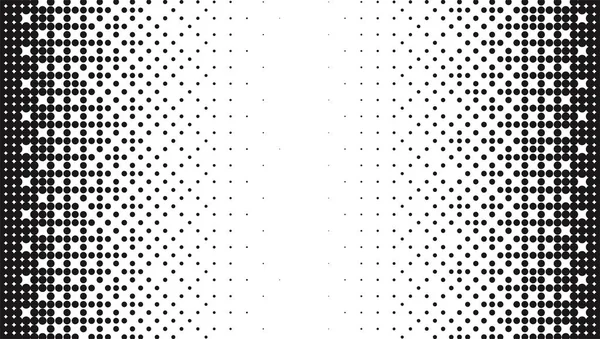 Hintergrund mit halbtonem Muster, runde Spotformen, Vintage oder Retro-Grafik — Stockvektor