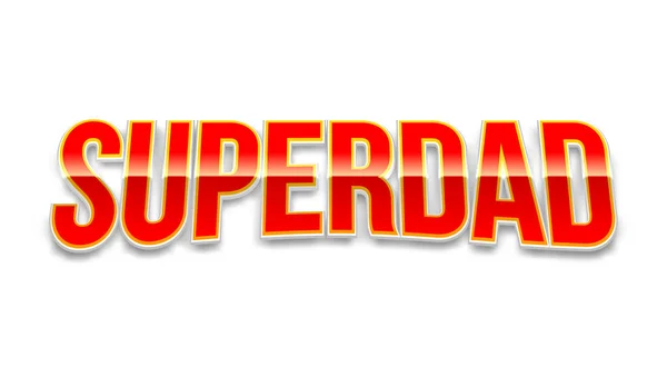 Super papa badge op witte achtergrond. — Stockvector