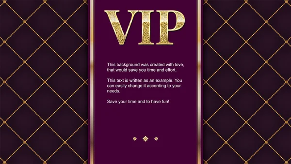 Cartão de convite VIP premium, cartaz ou panfleto para festa. Modelo de design dourado com brilho de texto brilho . — Vetor de Stock