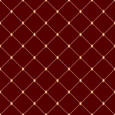 Altın elemanları ile Dikişsiz soyut modern desen. Geometrik yinelenen lüks süs duvar kağıtları veya arka planlar için altın çapraz kare