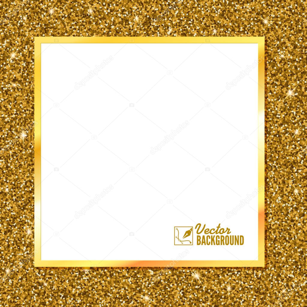 Abstract modern vector gold banner templates, shiny luxury background with golden elements.