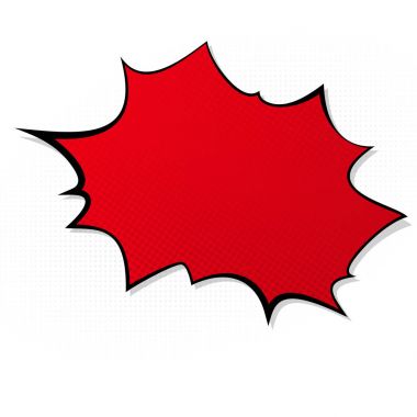 Splash arka plan pop sanat, çizgi roman kitap patlama soyut tarzı, boş düzeni şablonu, bulutlar kirişler ve izole noktalar desen arka plan üzerinde