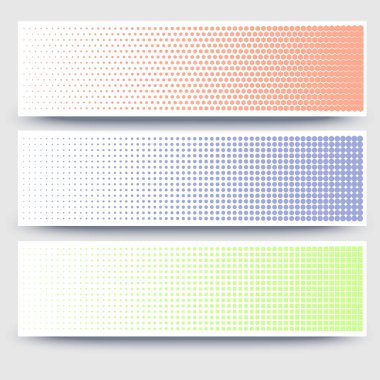 Yarı ton soyut gölge beyaz zemin üzerine 3d afiş koleksiyonu ve uzay mesajınız için. Reklam, promosyon, reklam, kapak, poster, afiş ve diğer için şablon