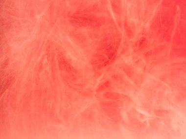 Soyut arka plan renkli. Pembe duman, su, evrenin şekillerinin mürekkeple. Soyut hareket, çok renkli boya akışının donmuş. Yumuşak odak, bulanık zemin ile yatay fotoğraf