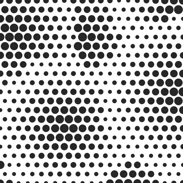 Abstract dotted halftone background. Decorative template for cover, poster or banner. Monocrome pattern on white backdrop. — Stock Vector