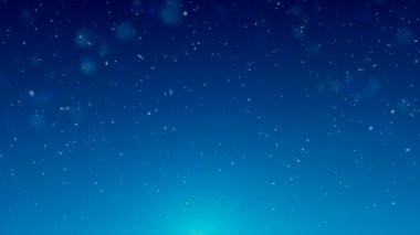 Kış kar yağışı bokeh etkisi ile mavi arka plan üzerinde. 25 fps, CGI animasyon kar hareket. Düşen doğal kar-pul. Kullanın yeni yıl, yılbaşı ya da video klip kış hazır