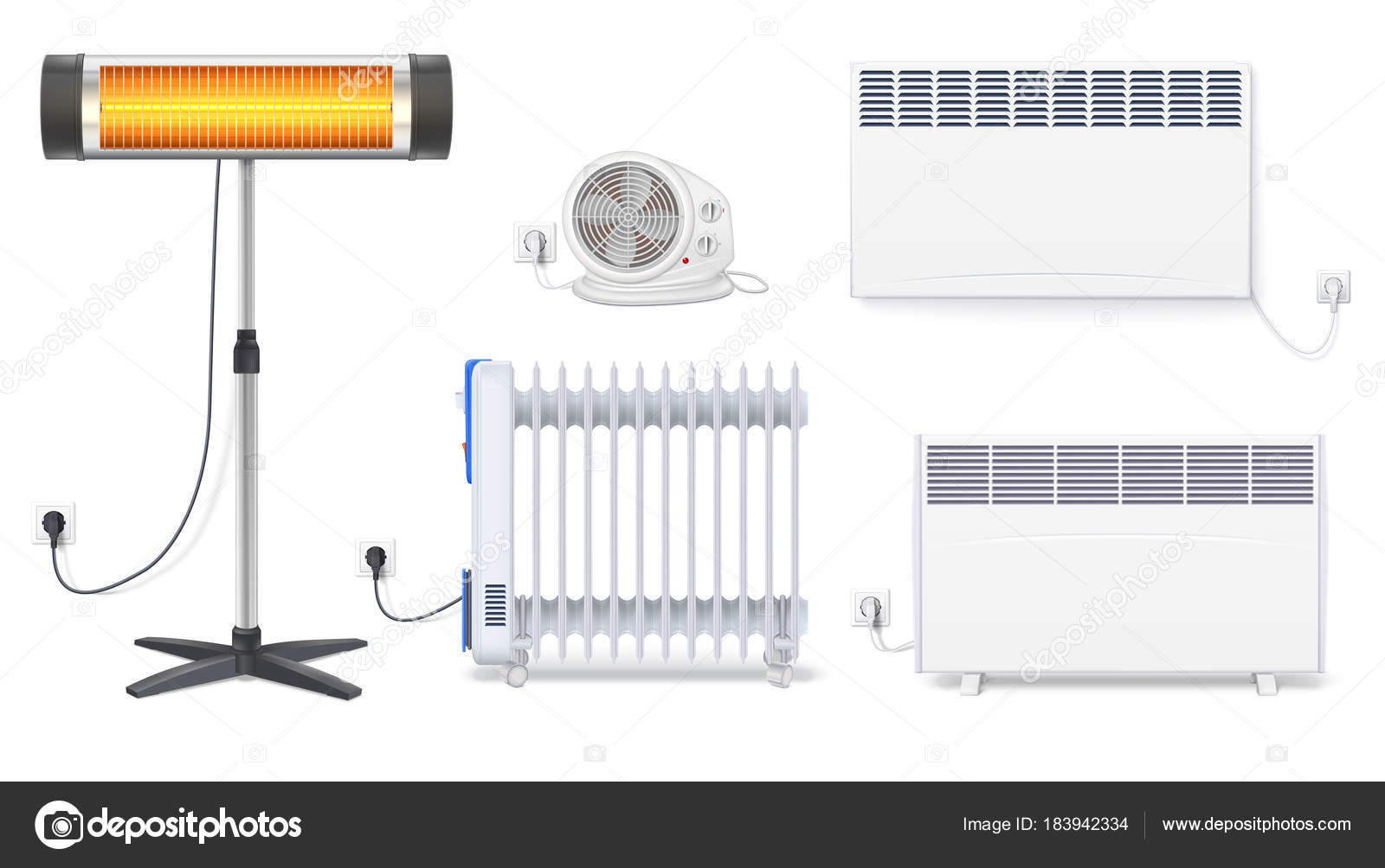 Panel de radiador, radiador de aceite eléctrico, calentador con ventilador,  calentador halógeno de cuarzo con la