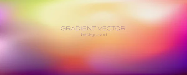 Blurred gradient. Soft transition of colors. Abstract vector resizable background. main colors from violet to yellow. — Stock Vector
