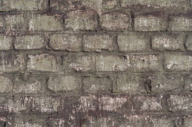 Eski taş tuğla kaba duvar arkaplanı deseni. Yakın plan.