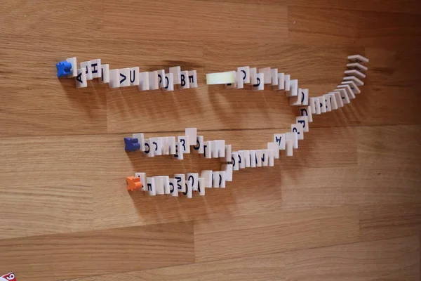 Masaya domino — Stok fotoğraf