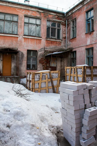 Реконструкция Старого Здания — стоковое фото