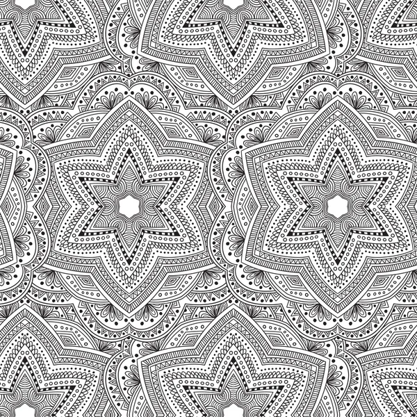 Fondo de patrón de mandala tribal — Vector de stock