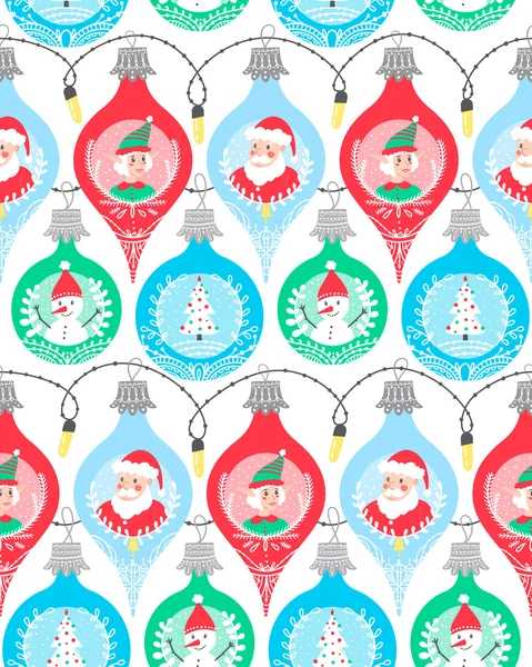 Christmas winter bubble pattern — Stock vektor