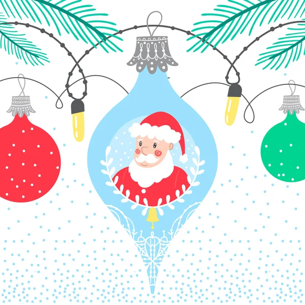Christmas winter bubble card — Stockový vektor