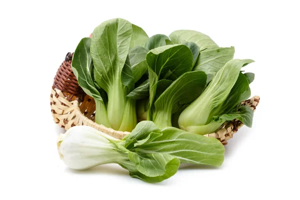 Fresh chinese cabbage on white background — Stock Photo, Image