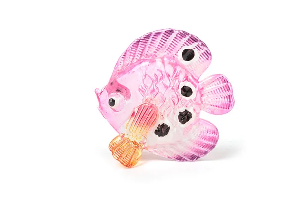 Glass fish figurines, handcraft blown glass souvenir — Stock Photo, Image