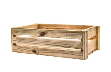 Eski boş ahşap meyve sandık