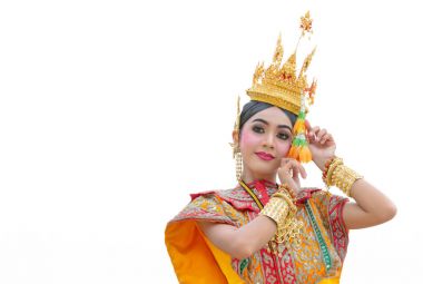 Tayland edebiyat Ramayana maskeli khon Benjakai dans,