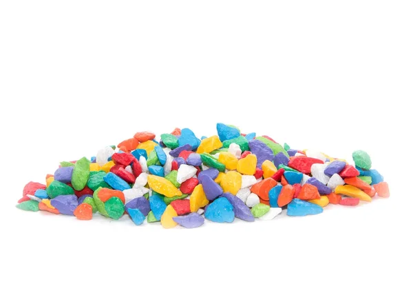 Coloridos guijarros de roca para la decoración acuario pecera — Foto de Stock