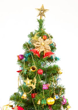 Yılbaşı ağacı süsleri, beyaz ayrı tut