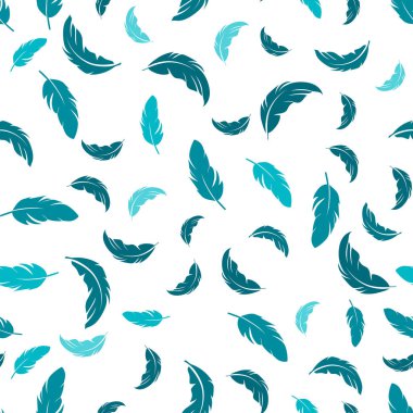 Beyaz arka plan üzerinde tüy seamless modeli. Vintage kart kumaş tasarımı için. Tavus kuşu tüyü seamless modeli.