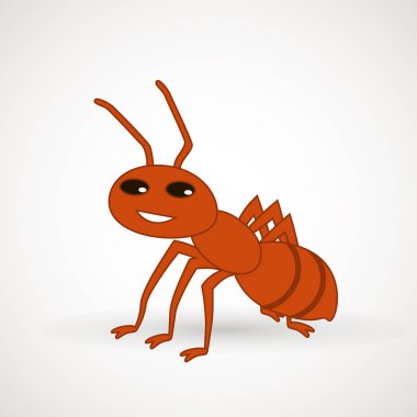 Şirin karınca karikatür vektör. Vektör çizim. Vektör tasarım öğesi logosu, web ve baskı için .