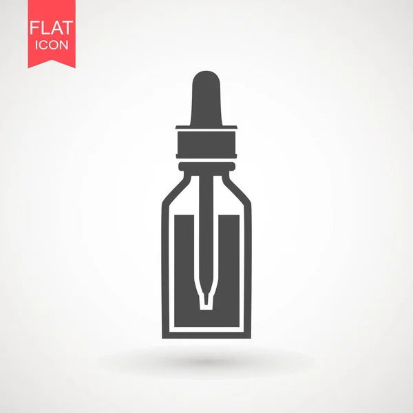 Geneeskunde fles pictogram voor medische ontwerp. Medische pil of tablet fles pictogram op witte achtergrond. Vector teken symbool — Stockvector