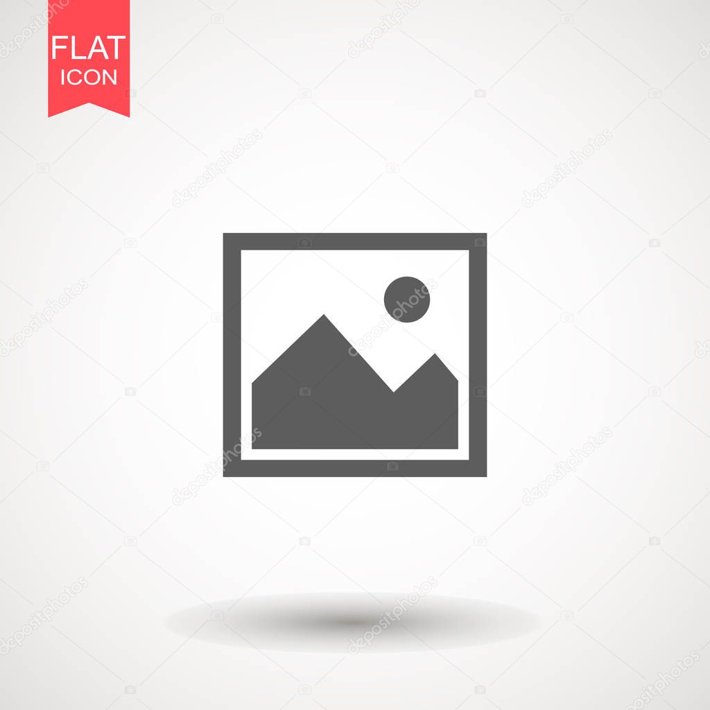 Picture vector icon, image symbol. Picture coming soon. Means that no photo. Missing image sign or uploading No image available or folder archive. Flat vector illustration for web site or mobile app.