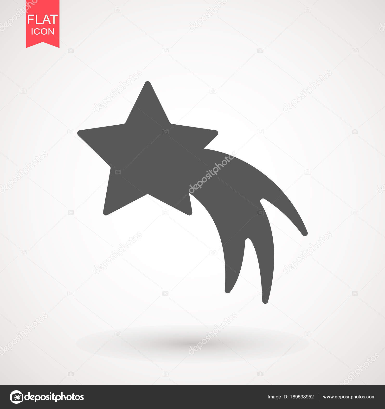 Vecteur De Létoile Filante étoile Filante Isolée Du