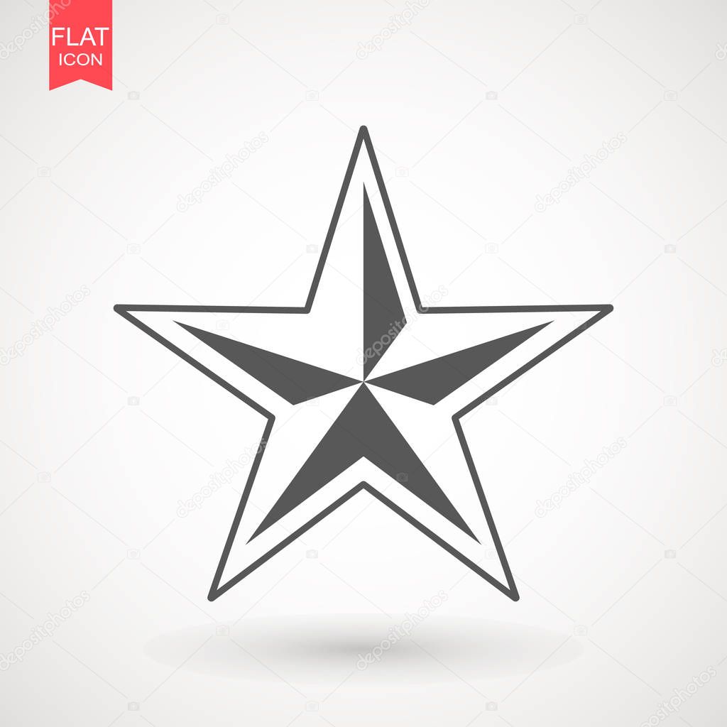 Star logo vector , black favorite web symbol. Star Icon vector. Simple flat symbol . Perfect pictogram illustration on white background