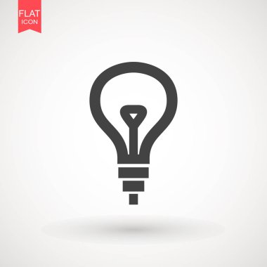 Ampul, kutsal kişilerin resmi, vektör., basit, düz, sembolü., mükemmel, siyah, sembol, şekil, beyaz, arka plan .