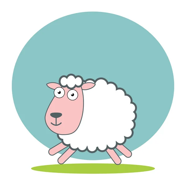Ovce ploché vektorové ikony. Ovce skica ikony pro webové, mobilní a infografiky. Ručně kreslené. Izolované na bílém pozadí. — Stockový vektor