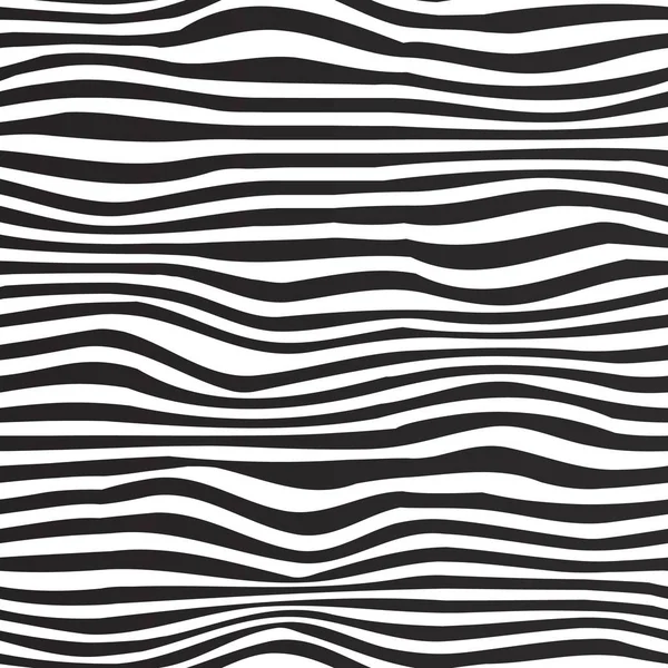 Couleurs noir et blanc. Zebra Stripes Seamless Pattern. Imprimé zèbre, peau d'animal, rayures de tigre, fond de ligne, tissu. Illustration vectorielle dessinée à la main incroyable. Affiche, bannière. Noir et blanc — Image vectorielle