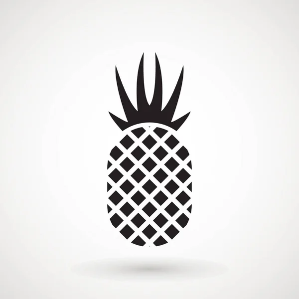 Pineapple tropical fruit icon . Flat vector object. Health symbol. — Stock Vector