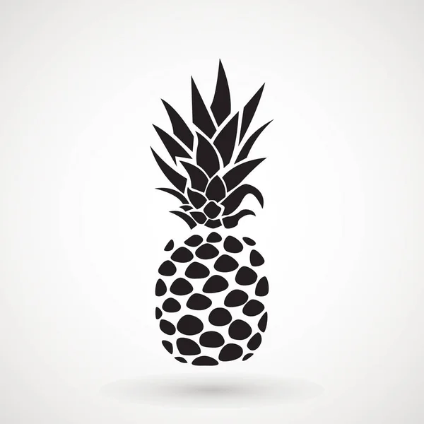 Pineapple tropical fruit icon . Flat vector object. Health symbol. — Stock Vector