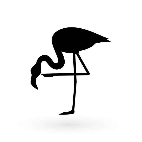 Rosa Flamingo. Vektorillustration .isolated auf weißem Hintergrund. Vogel Illustration Design auf Hintergrund. — Stockvektor