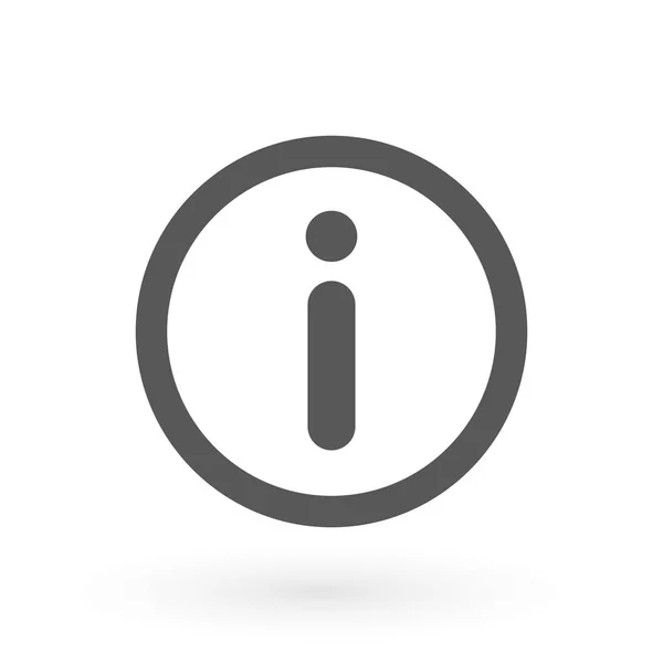 Bilgi simge vektör. Bilgi Logo Te mplate.Information işareti simgesi, vektör çizim. Düz tasarım stili