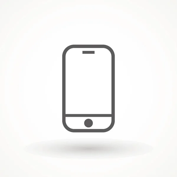 Wektor ikony smartfona, w modnym płaskim stylu odizolowany na białym tle. Ikona telefonu komórkowego. Ilustracja wektor smartfona — Wektor stockowy