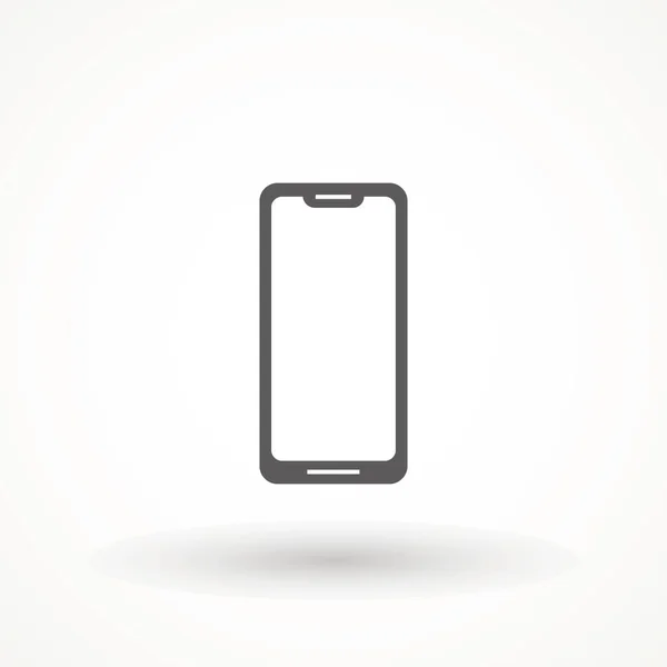 Wektor ikony smartfona, w modnym płaskim stylu odizolowany na białym tle. Ikona telefonu komórkowego. Ilustracja wektor smartfona — Wektor stockowy